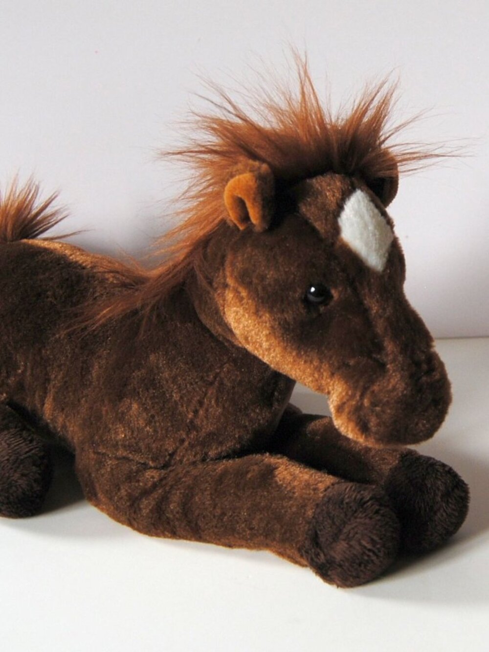 Outlaw Flopsie Horse Plush Brown Pony Stuffed Animal Toy 12" Aurora